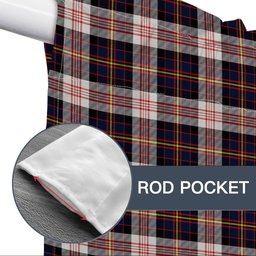 ScotsTee Shop Scottish Cameron of Erracht Dress Modern Tartan Tie Up Valance Curtain