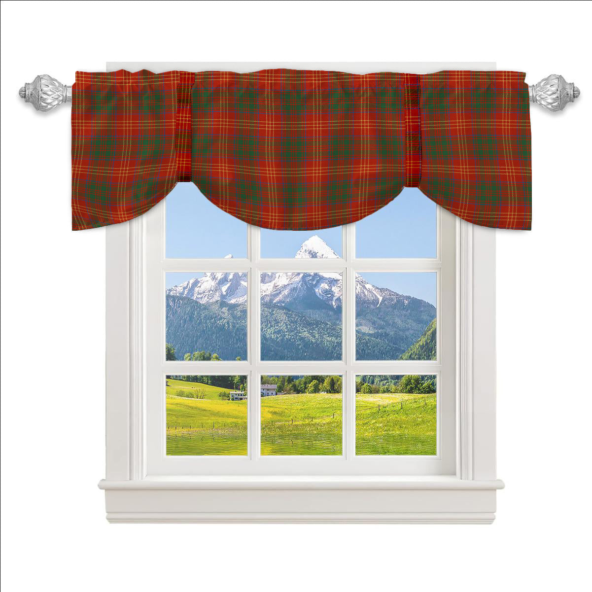 ScotsTee Shop Scottish Burns (Burns 1930) Ancient Tartan Tie Up Valance Curtain