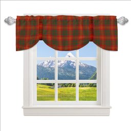 ScotsTee Shop Scottish Burns (Burns 1930) Ancient Tartan Tie Up Valance Curtain