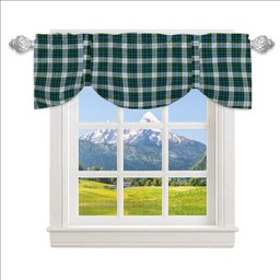 ScotsTee Shop Scottish Campbell Dress Tartan Tie Up Valance Curtain