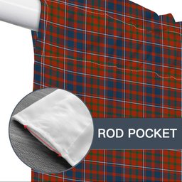 ScotsTee Shop Scottish Cameron of Lochiel Ancient Tartan Tie Up Valance Curtain
