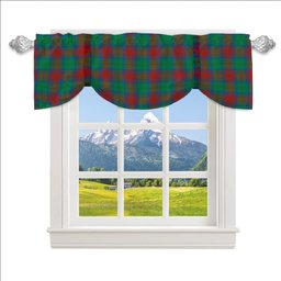 ScotsTee Shop Scottish Cranstoun Dress Ancient Tartan Tie Up Valance Curtain
