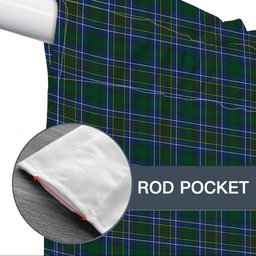 ScotsTee Shop Scottish Cockburn Ancient Tartan Tie Up Valance Curtain