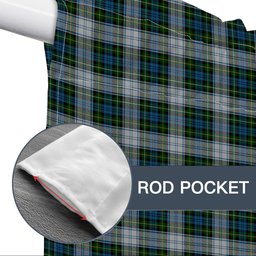 ScotsTee Shop Scottish Campbell Dress 1 Tartan Tie Up Valance Curtain