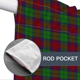 ScotsTee Shop Scottish Cranston Dress Tartan Tie Up Valance Curtain