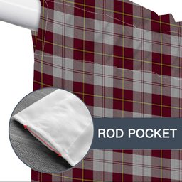 ScotsTee Shop Scottish Cunningham Dress Burgundy Dance Tartan Tie Up Valance Curtain