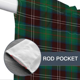 ScotsTee Shop Scottish Chisholm Hunting Ancient Tartan Tie Up Valance Curtain