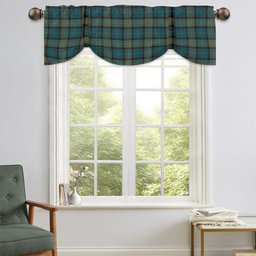 ScotsTee Shop Scottish Cochrane Hunting Ancient Tartan Tie Up Valance Curtain