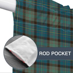 ScotsTee Shop Scottish Cochrane Hunting Ancient Tartan Tie Up Valance Curtain