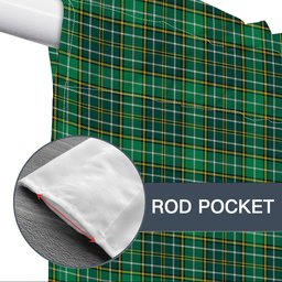 ScotsTee Shop Scottish Forrester Hunting Modern Tartan Tie Up Valance Curtain