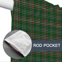 ScotsTee Shop Scottish Gayre Dress Tartan Tie Up Valance Curtain