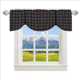 ScotsTee Shop Scottish Gayre Hunting Tartan Tie Up Valance Curtain