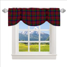 ScotsTee Shop Scottish Fitzgerald Dress Tartan Tie Up Valance Curtain