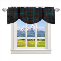 ScotsTee Shop Scottish Fraser Hunting Ancient Tartan Tie Up Valance Curtain
