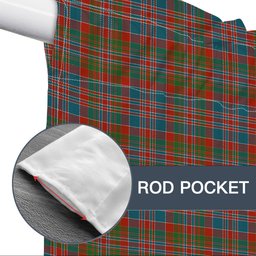 ScotsTee Shop Scottish Donald of Boisdale Ancient Tartan Tie Up Valance Curtain