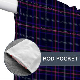 ScotsTee Shop Scottish Fitzgerald Hunting Tartan Tie Up Valance Curtain