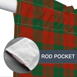 ScotsTee Shop Scottish Erskine Ancient Tartan Tie Up Valance Curtain