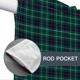ScotsTee Shop Scottish Duncan Modern Clan Tartan Tie Up Valance Curtain