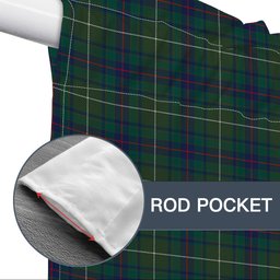 ScotsTee Shop Scottish Fraser Gathering Hunting Modern Tartan Tie Up Valance Curtain