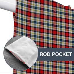 ScotsTee Shop Scottish Dundee Dress Tartan Tie Up Valance Curtain