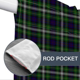 ScotsTee Shop Scottish Farquharson Dress Tartan Tie Up Valance Curtain