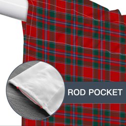 ScotsTee Shop Scottish Drummond of Perth Modern Tartan Tie Up Valance Curtain