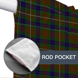 ScotsTee Shop Scottish Fraser Hunting 1 Tartan Tie Up Valance Curtain