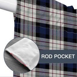 ScotsTee Shop Scottish Fergusson Dress Tartan Tie Up Valance Curtain