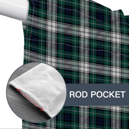 ScotsTee Shop Scottish Forbes Dress Modern Tartan Tie Up Valance Curtain