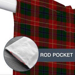 ScotsTee Shop Scottish Douglas of Roxburgh Tartan Tie Up Valance Curtain