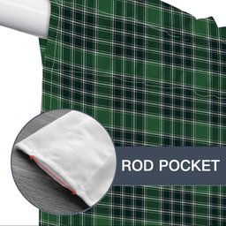 ScotsTee Shop Scottish Donald Lord of the Isles Hunting Modern Tartan Tie Up Valance Curtain