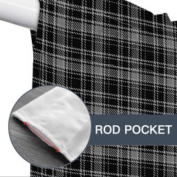ScotsTee Shop Scottish Drummond Grey Clans Originaux Tartan Tie Up Valance Curtain