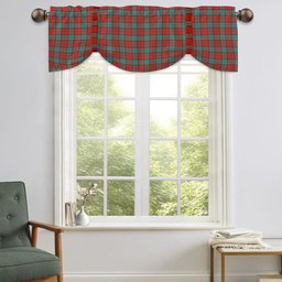 ScotsTee Shop Scottish Dunbar Ancient Tartan Tie Up Valance Curtain