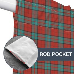 ScotsTee Shop Scottish Dunbar Ancient Tartan Tie Up Valance Curtain