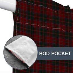 ScotsTee Shop Scottish Donald of Glencoe Tartan Tie Up Valance Curtain