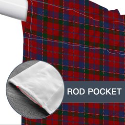 ScotsTee Shop Scottish Donald of Glenaladale Tartan Tie Up Valance Curtain