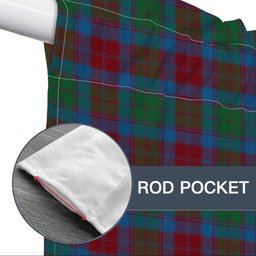 ScotsTee Shop Scottish Fraser of Altyre Ancient Tartan Tie Up Valance Curtain