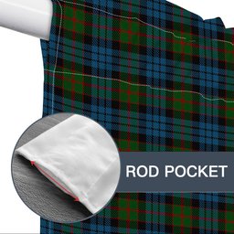 ScotsTee Shop Scottish Fletcher of Dunans Tartan Tie Up Valance Curtain