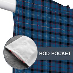 ScotsTee Shop Scottish Fitzgerald Family Tartan Tie Up Valance Curtain