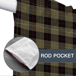 ScotsTee Shop Scottish Dunlop Hunting Tartan Tie Up Valance Curtain