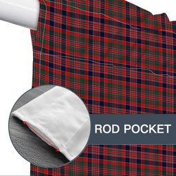 ScotsTee Shop Scottish Donald of Boisdale Modern Tartan Tie Up Valance Curtain