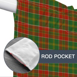 ScotsTee Shop Scottish Donald of Kingsburgh Ancient Tartan Tie Up Valance Curtain