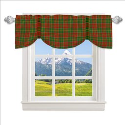 ScotsTee Shop Scottish Donald of Kingsburgh Ancient Tartan Tie Up Valance Curtain