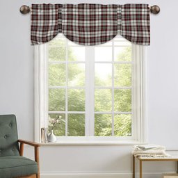 ScotsTee Shop Scottish Dunbar Plaid Ancient Tartan Tie Up Valance Curtain