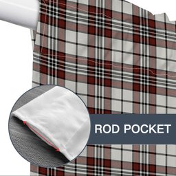 ScotsTee Shop Scottish Dunbar Plaid Ancient Tartan Tie Up Valance Curtain