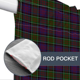 ScotsTee Shop Scottish Donald of Clan Ranald Modern Tartan Tie Up Valance Curtain