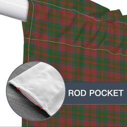 ScotsTee Shop Scottish Donald of Glencoe Ancient Tartan Tie Up Valance Curtain