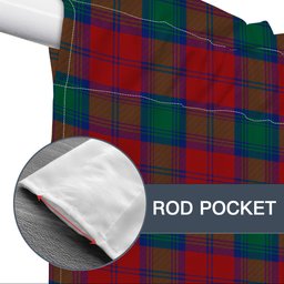 ScotsTee Shop Scottish Fotheringham Tartan Tie Up Valance Curtain