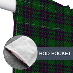 ScotsTee Shop Scottish Elphinstone Hunting Tartan Tie Up Valance Curtain