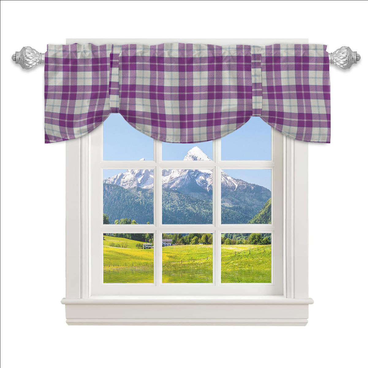 ScotsTee Shop Scottish Dunlop Dress Ancient Tartan Tie Up Valance Curtain